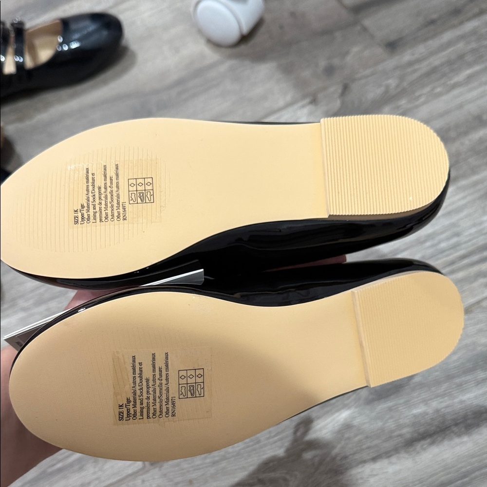 Janie and jack Black and Navy Patent Leather Ballet Flats - Picture 2 of 4
